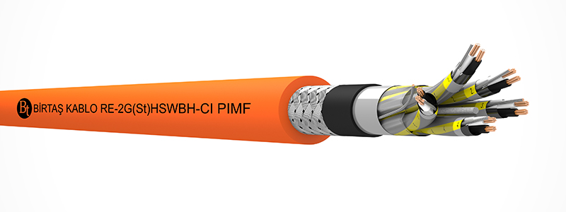 RE-2G(St)HSWBH-CI PIMF  90°C / 500 V (~RE-2X(St)HQH PIMF) Cu/SI/ISCR/OSCR-LSZH/LSZH/7DW